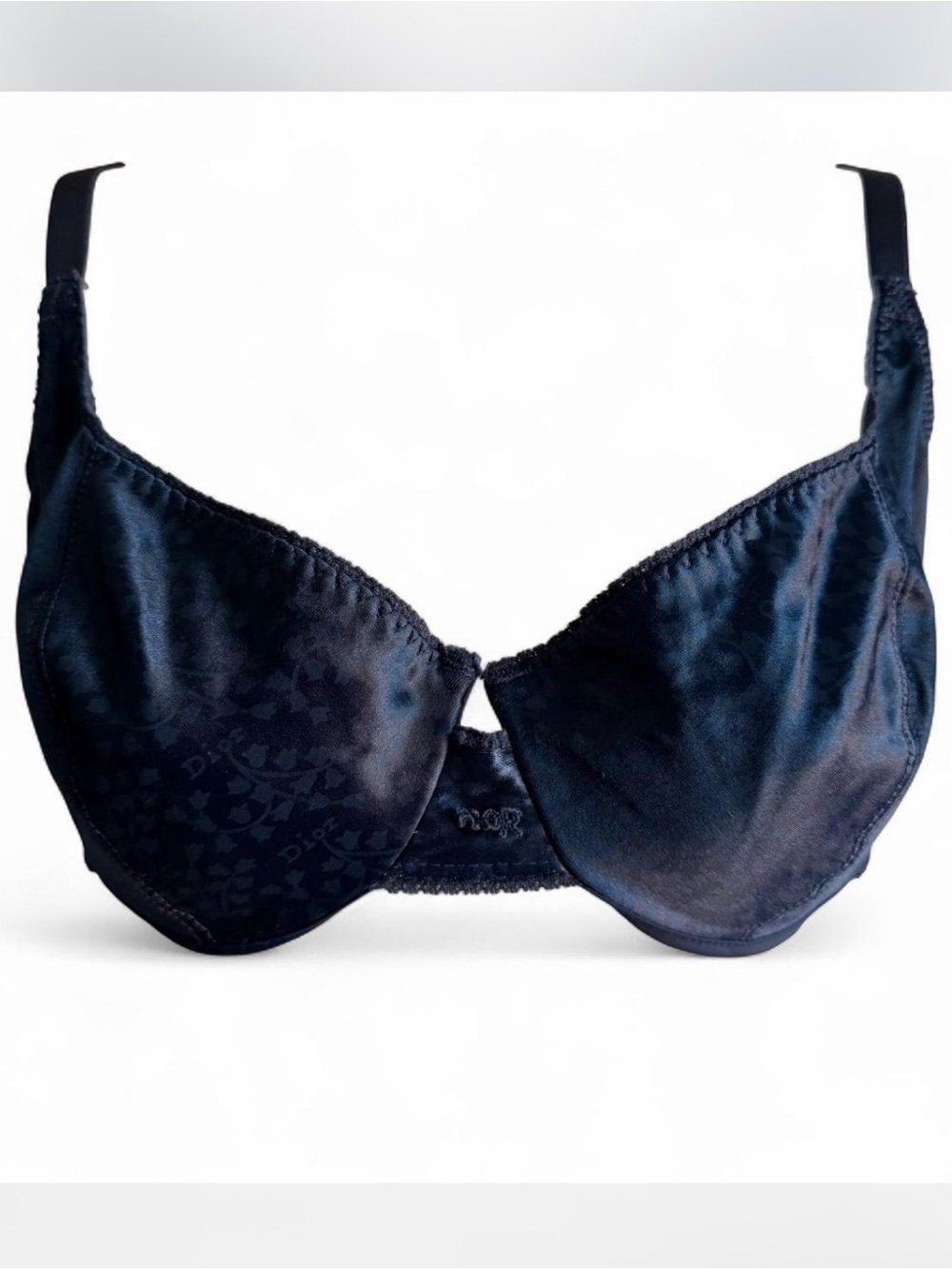 Christian Dior Vintage Satin Navy Bra (36D)